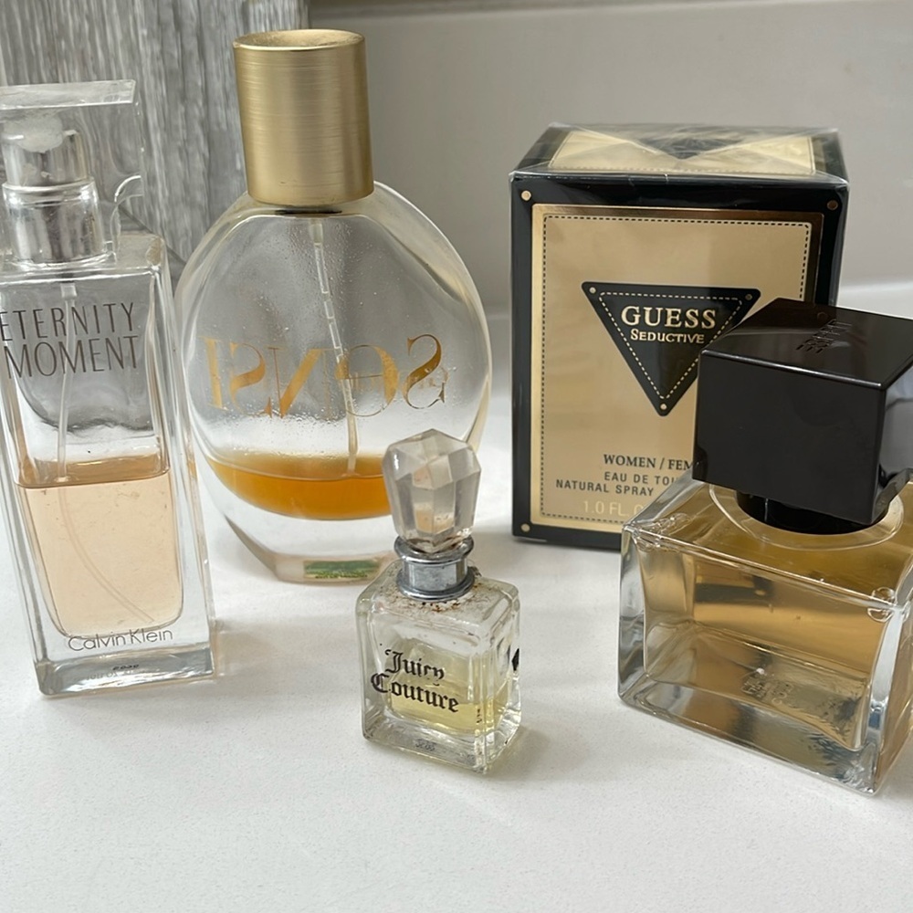 Juicy couture Armani Guess Seductive Eternity Calvin Klein Esprit perfumes